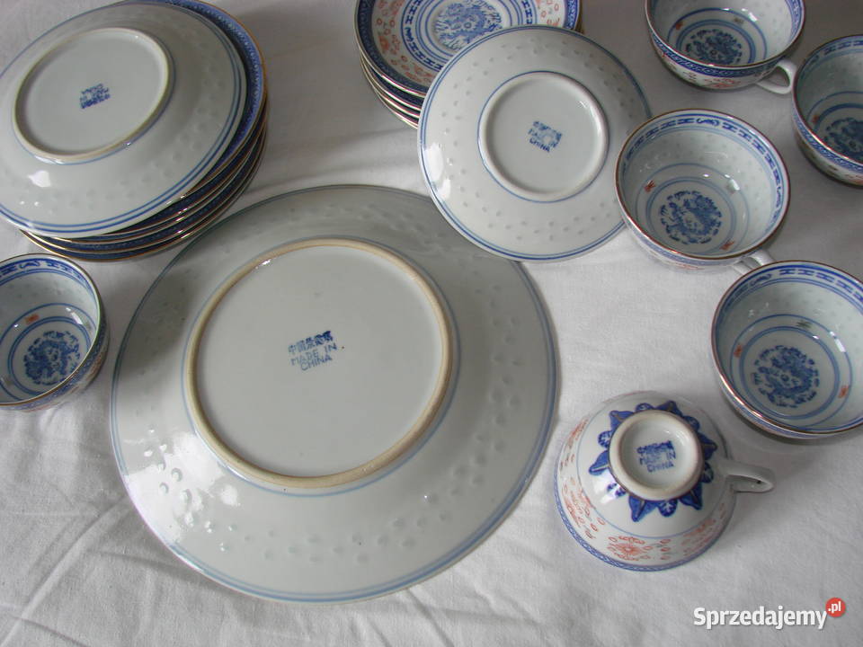 porcelana ryżowa zestaw pomorskie