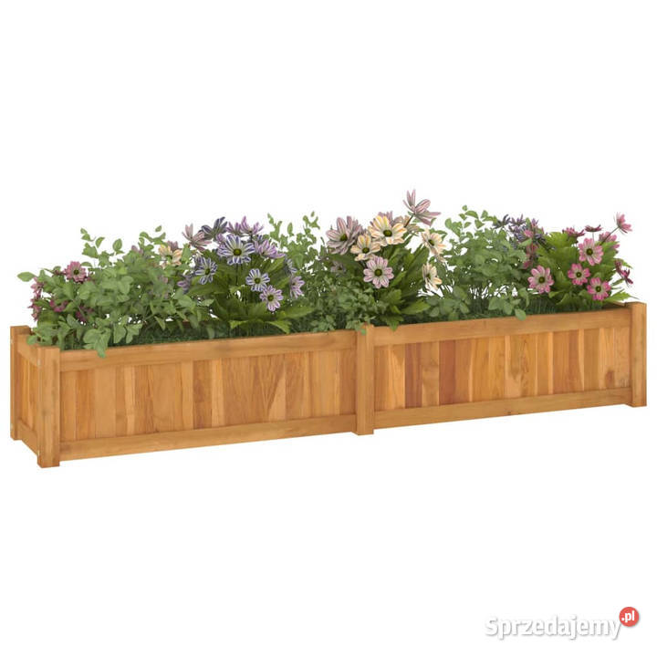 Podwyższona rabata 150x30x25 lite drewno tekowe Pozostałe Warszawa