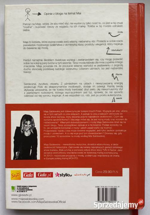 10 sposobów na modę Maja Sablewska NOWA twarda Radom