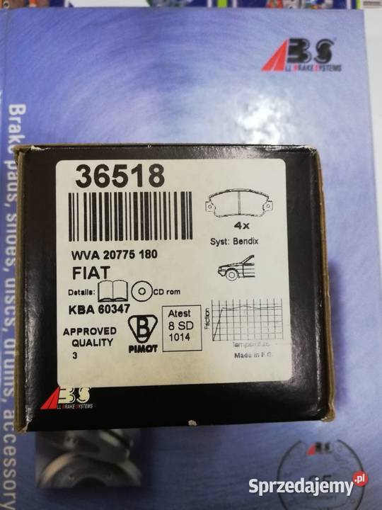 Klocki hamulcowe kpl ABS 36518 Kielce sprzedam