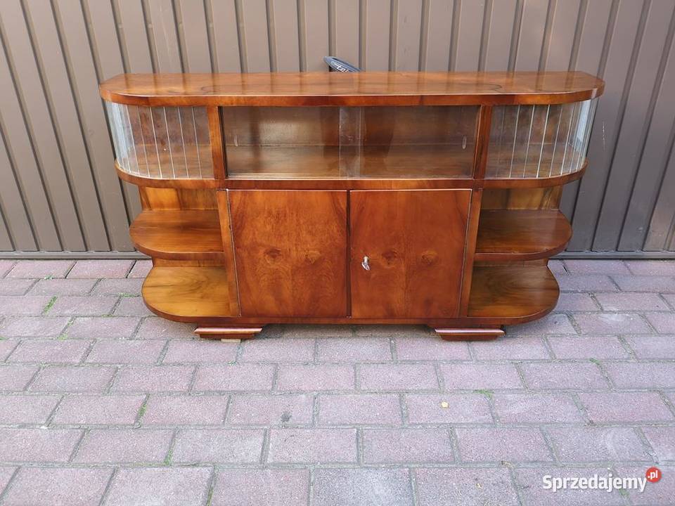 Komoda ARTDECO RTV Niska Orzech Unikat 118 Stara Swarzędz