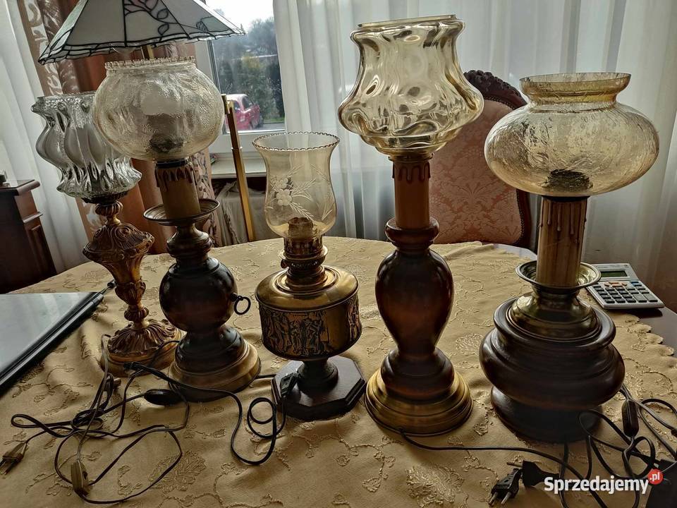 stara oryginalna lampa z kloszem sprzedam