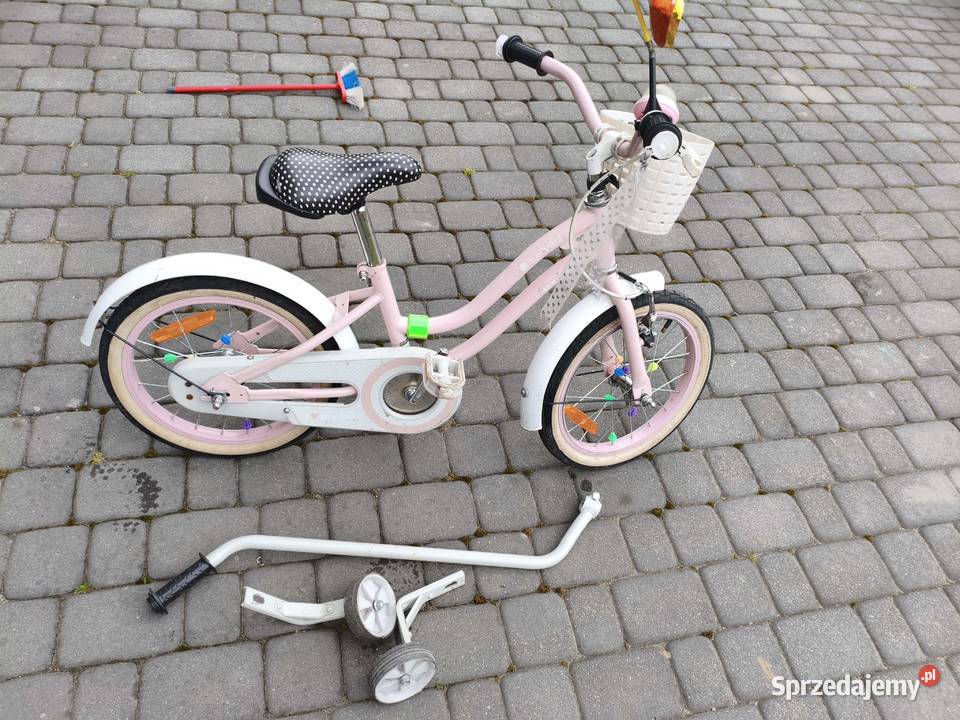 Rower dziecka dziewczyny różowy 16 Olesno