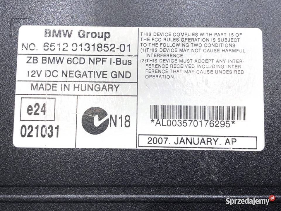 ZMIENIARKA CD BMW E53 0006 9131852 NAPĘD CZYTNIK