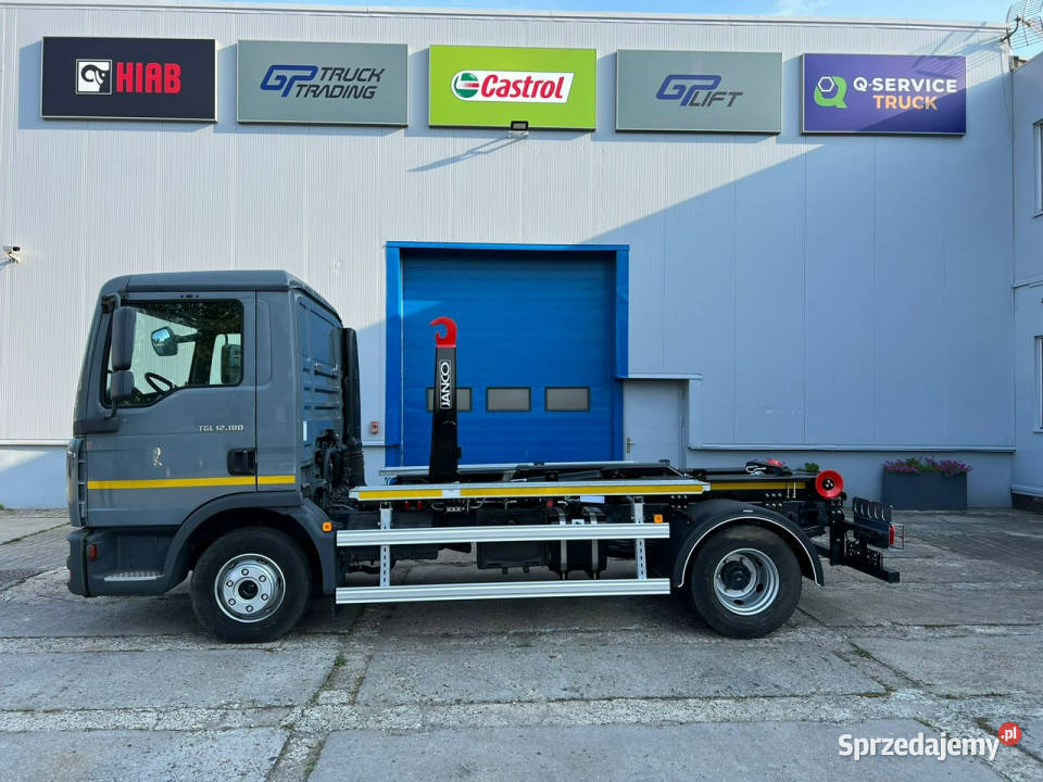 śmieciarki Man TGL 12180 hakowiec JancoGP Lift Sokołów