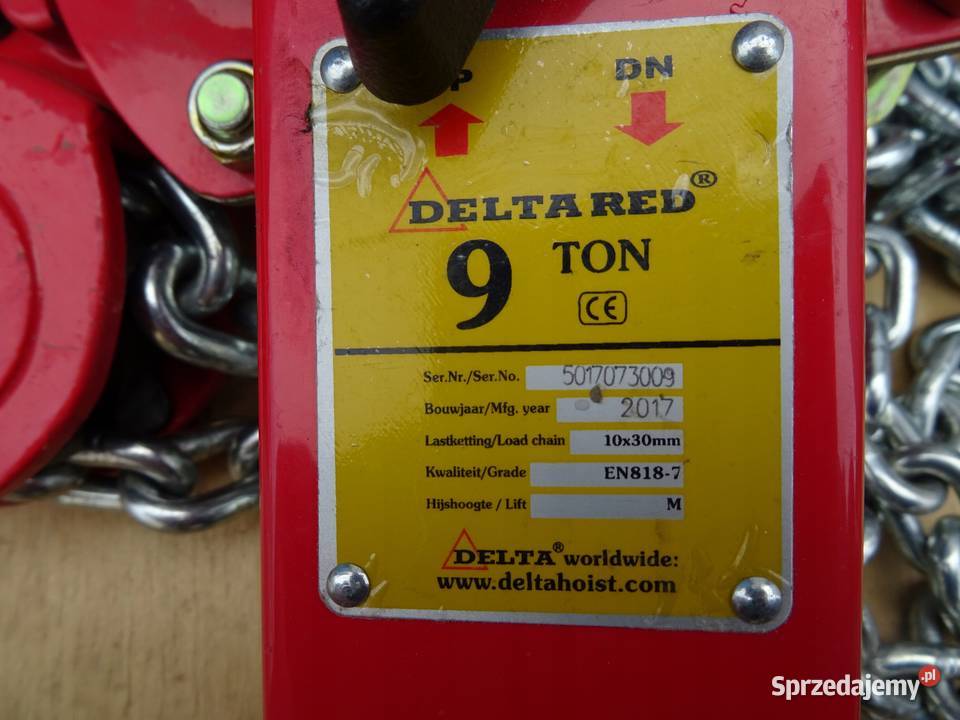 WCIĄGARKA ŁAŃCUCHOWA KIFOR 9T DELTARED DR0050 Wciągarki Wąchock