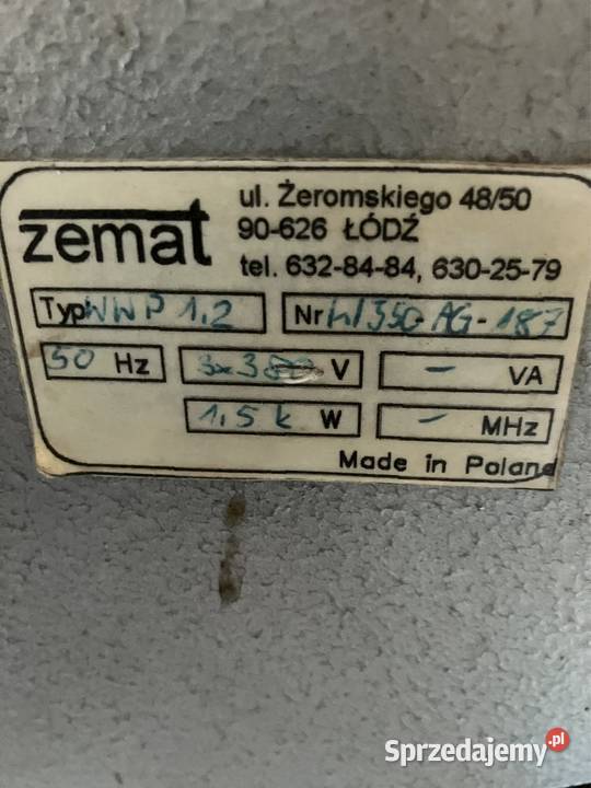 Wykrawarka walcowa 12 m łódzkie