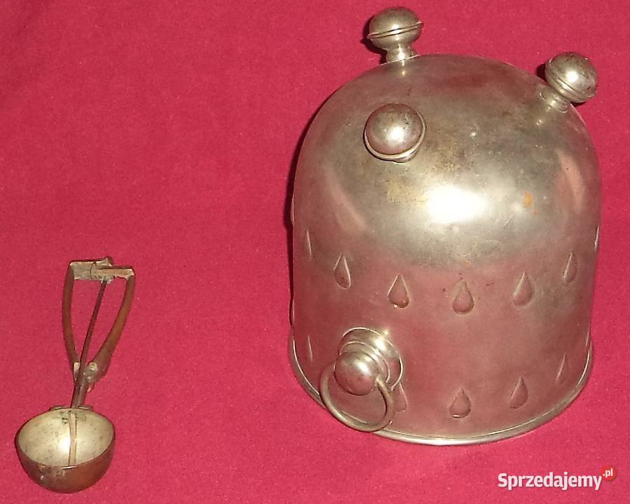 Stara gałkownica łyżka wiaderko do lodu punca Piekary Śląskie