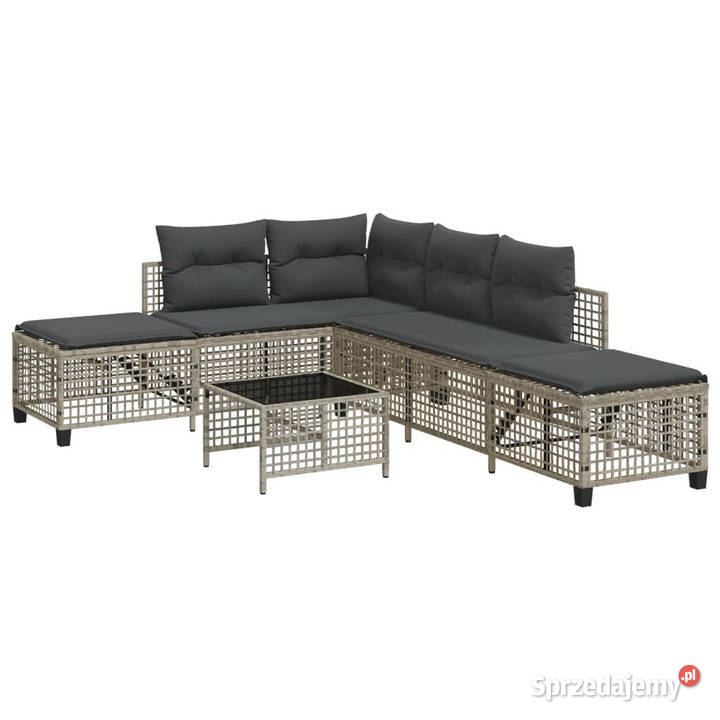 3cz narożna sofa ogrodowa z poduszkami Warszawa