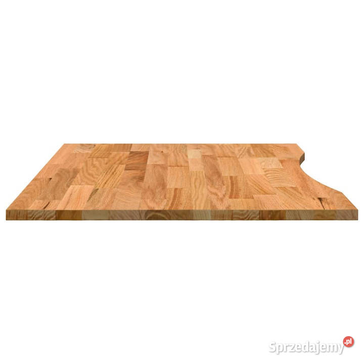 Blat biurka jasnobrązowy 100x80x25 lite drewno