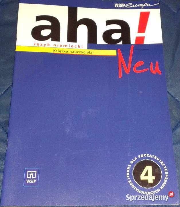Aha 4 Neu Książka nauczyciela A Potapowicz K Chełm