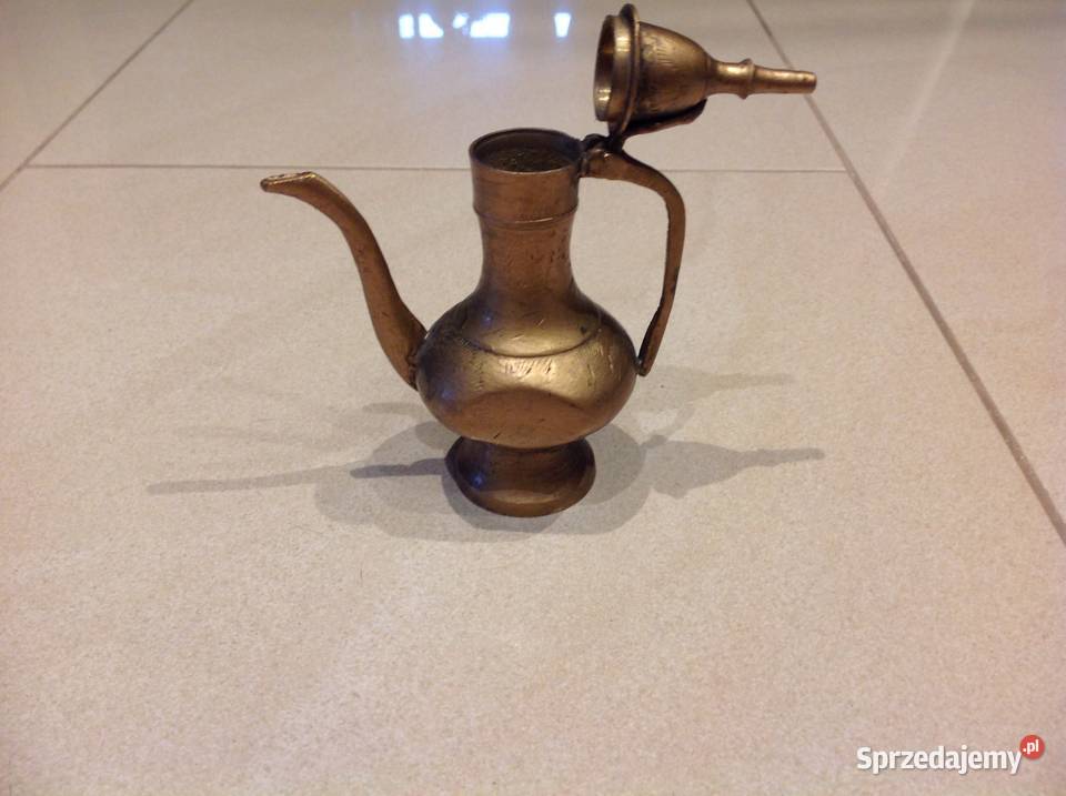 Amfora Dzbanuszek Indyjski Mosiężny Vintage Nowa Sól