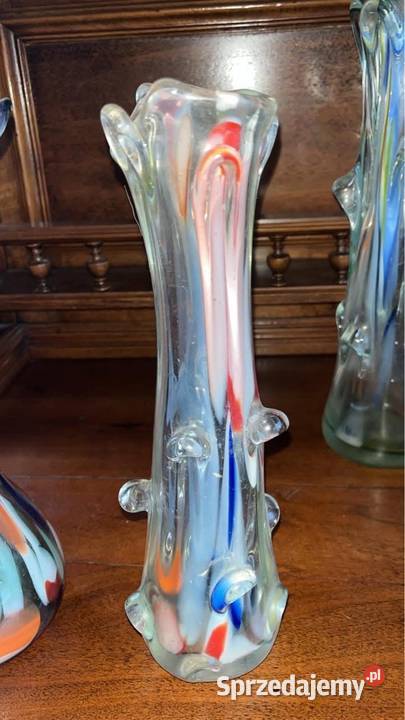Wazon szklany Sękacz Czasy Prl Gdańsk