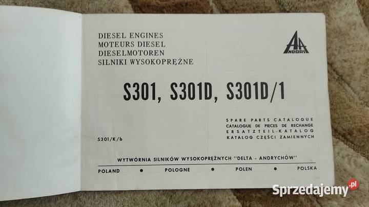 Katalog części silnik wysokoprężny S301 S301D Lublin