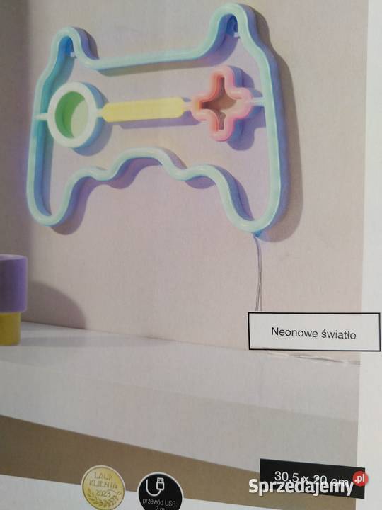 NAJTANIEJ Neon Game Pad Led Dekoracja Ścienna Zabrze
