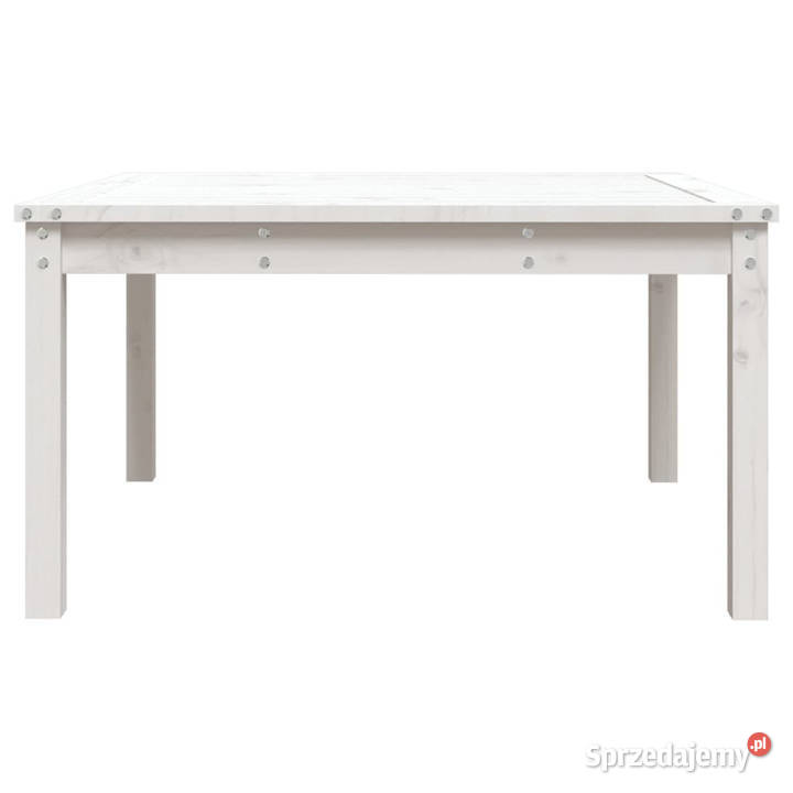 Stolik ogrodowy biały 825x825x45 lite drewno mazowieckie Warszawa sprzedam