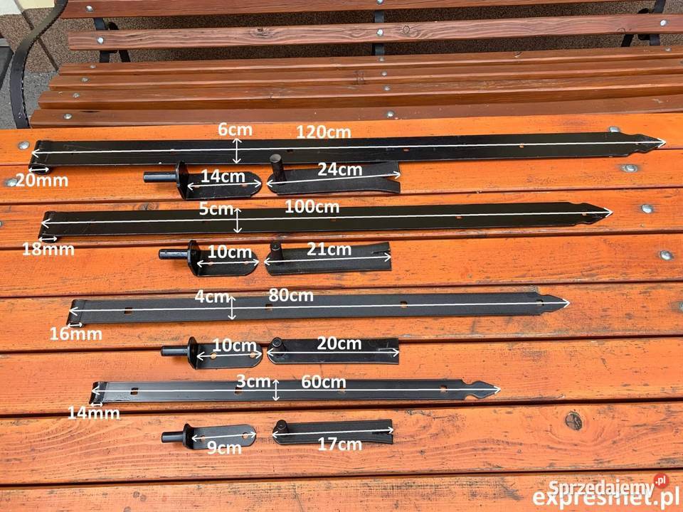 Narożniki kute zawiasy kątowe 60 50 40 klamka Warszawa