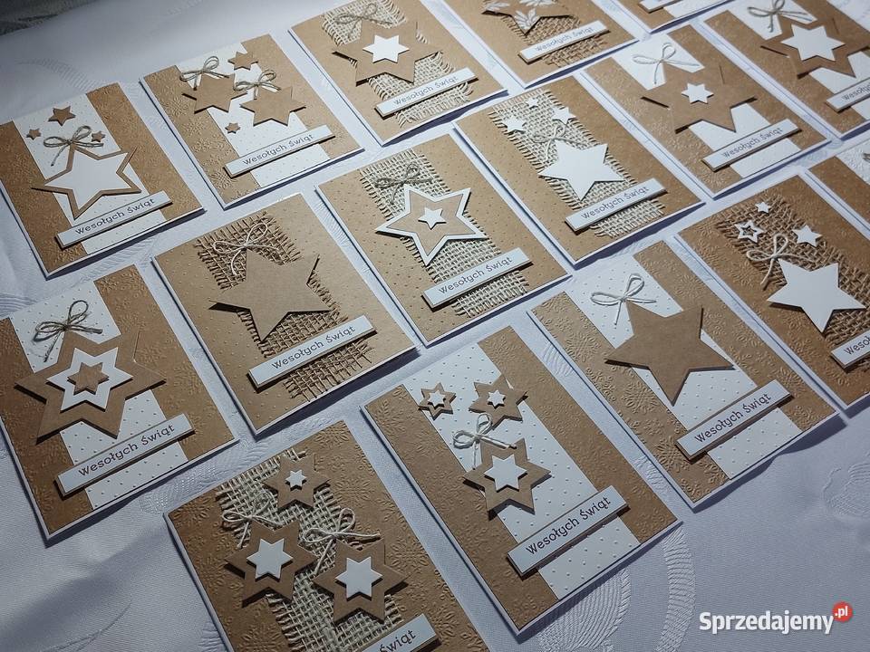 Ręcznie robione kartki na Boże Narodzenie Dekoracje i ozdoby Dekoracje i ozdoby kujawsko-pomorskie Zbójno