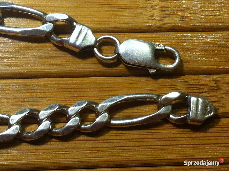 Srebrna męska bransoletka 1935g Próba 925 Lublin