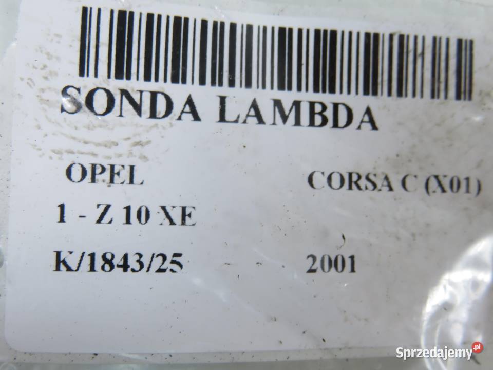 SONDA LAMBDA OPEL CORSA C X01 10 12V 58 Z 10 XE osobowe