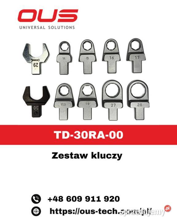 TD30RA00 ZESTAW KLUCZY OUS Warszawa sprzedam