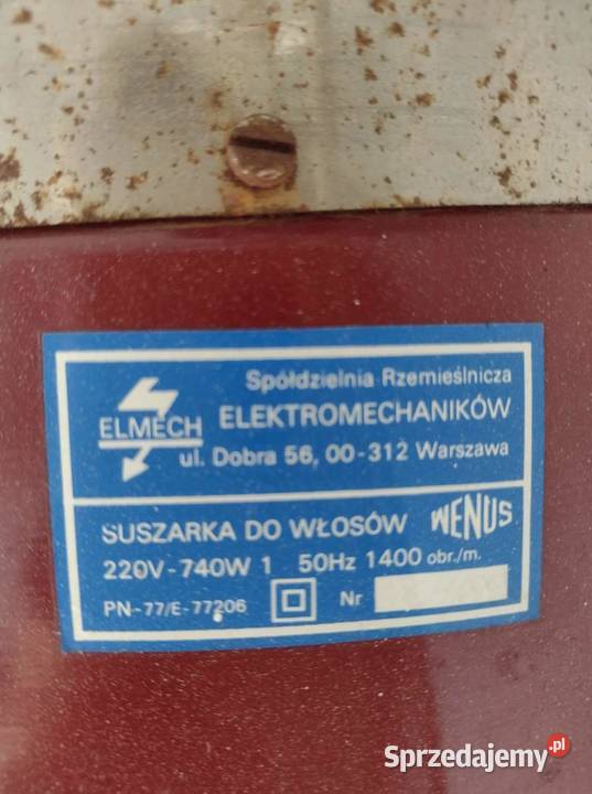 Suszarki do salonu fryzjerskiego z PRL u