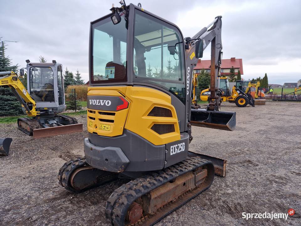 Minikoparka VOLVO ECR 25D 2019r przebieg 1900mtg nie Koparki Ryżki