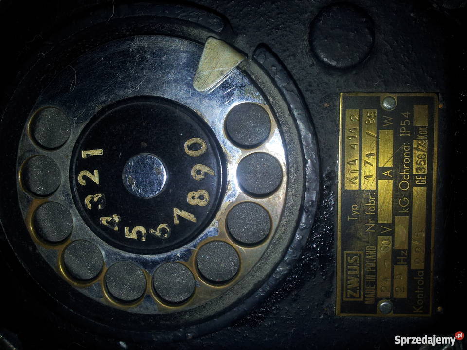 Stary kopalniany telefon działający