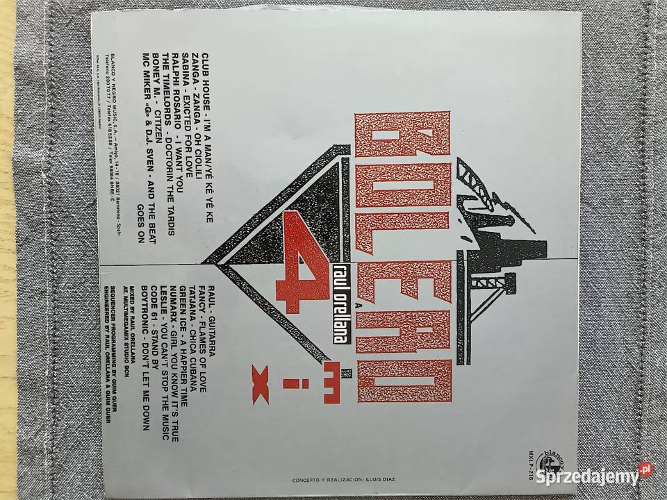 Bolero Mix 4 Vinyl 1988 Bianco y Negro Italo śląskie