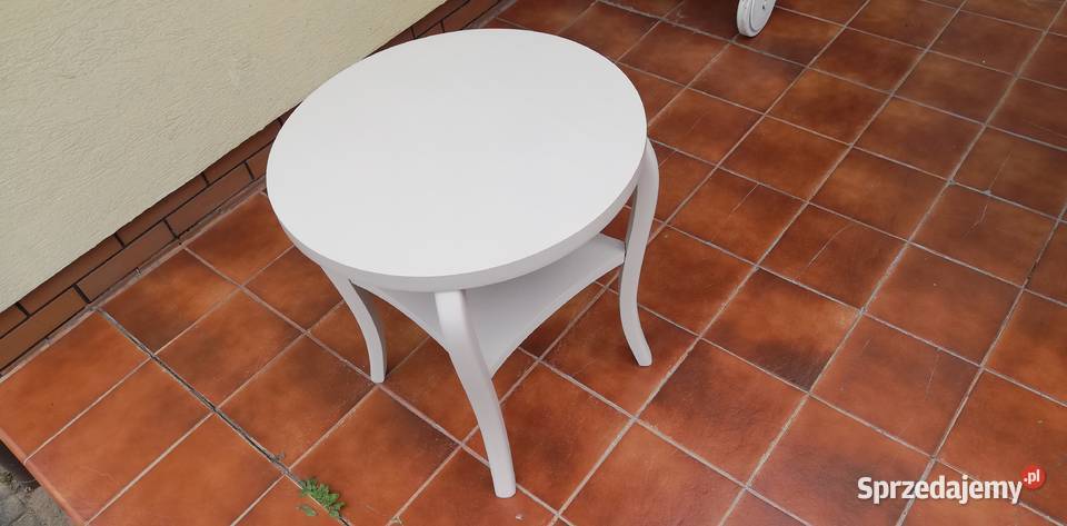 Stolik kawowy okolicznościowy stylowy beżowy Garwolin