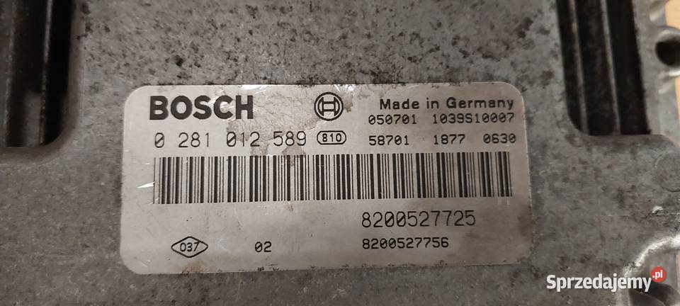 Sterownik silnika 8200527725 Renault Megane