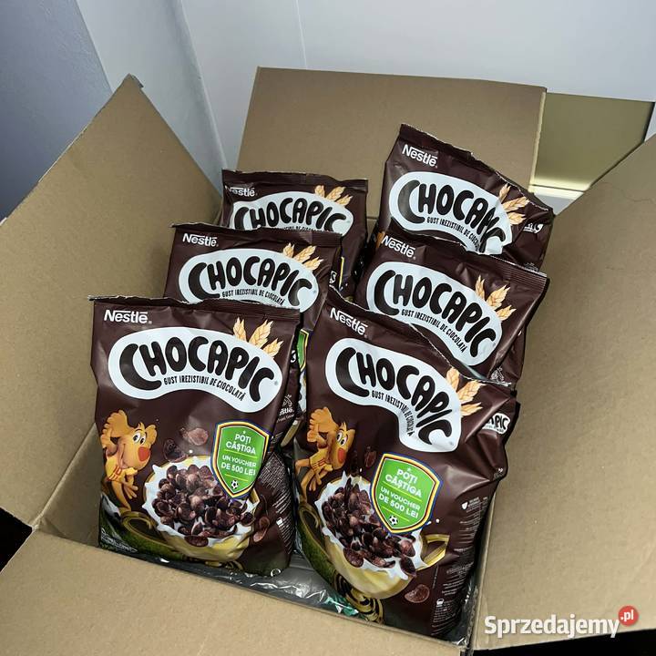 Karton płatków śniadaniowych firmy Nestl podkarpackie Jasło