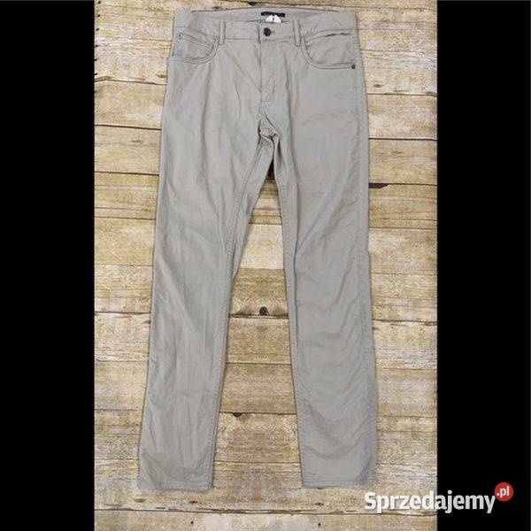 spodnie męskie szare Mango man Pisa 5 pocket Rozmiar L Zamość sprzedam