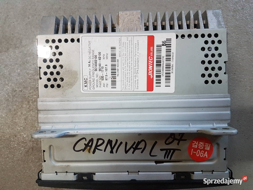 KIA CARNIVAL III KIA SEDONA RADIO CD PANEL CD wielkopolskie Turek