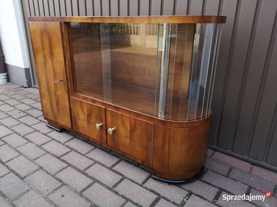 Barek Konsola Art Deco OrzechUnikat Stary Antyk Swarzędz