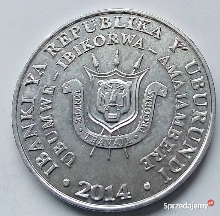 BURUNDI5 FRANCS2014 r Legionowo