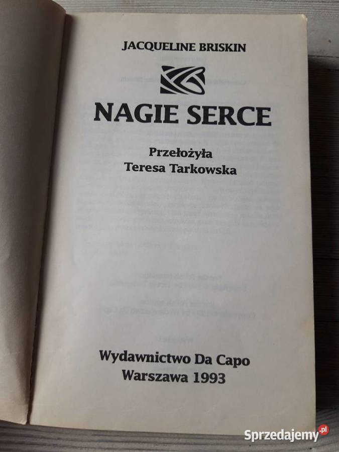 Nagie serce Jacqueline Briskin Teresa Tarkowska Bielsko-Biała sprzedam