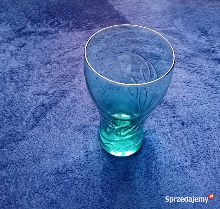 Turkusowa kolekcjonerska szklanka Coca Cola 025 Koźminek sprzedam