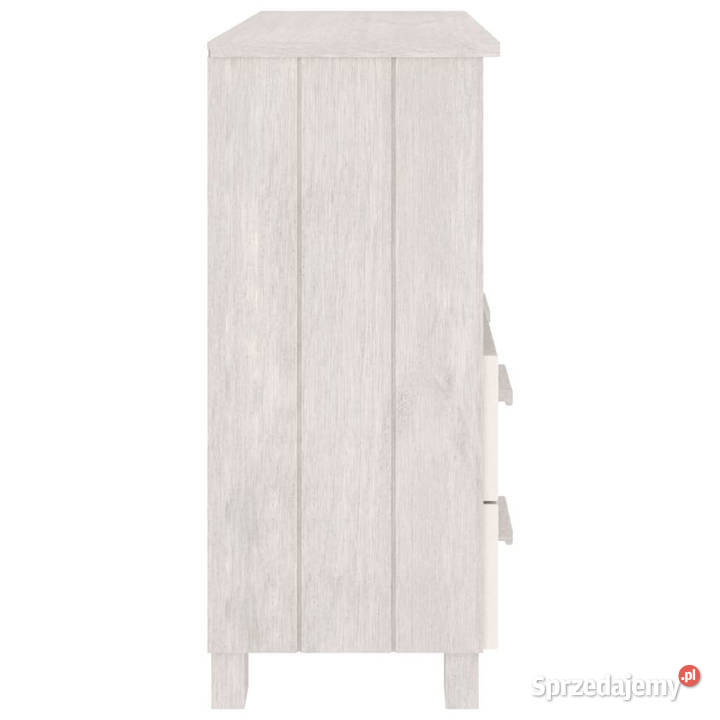 Szafka HAMAR biała 85x35x80 lite drewno sosnowe