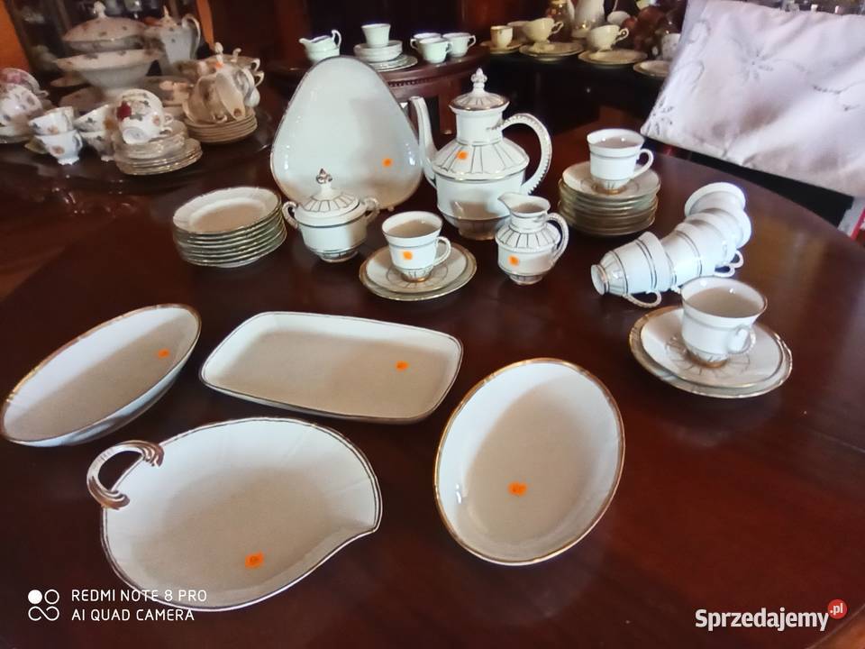 Filiżanka z talerzykiem deserowym BG Kjbenham Porcelana i szkło Gdańsk sprzedam