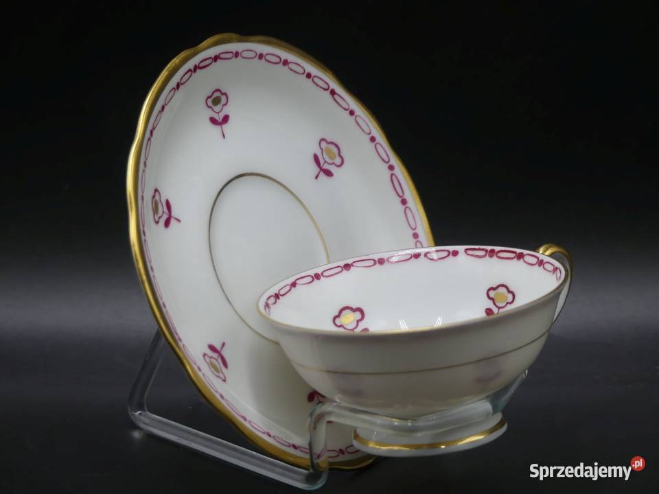 Zjawiskowy cienkościenny witrynowy komplet do Poznań sprzedam