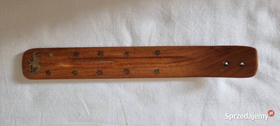 Drewniana podstawka do kadzidełka patyczkowego brązowy Warszawa sprzedam