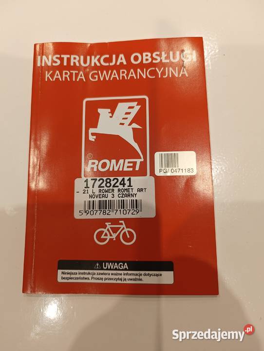 Rower Romet ART noveau 3 czarny Osiek nad Notecią sprzedam