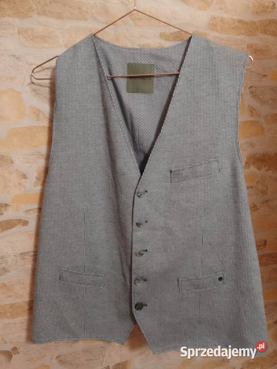 XL Benvenuto Biznesowa kamizelka garniturowa z niebieski Kraków sprzedam