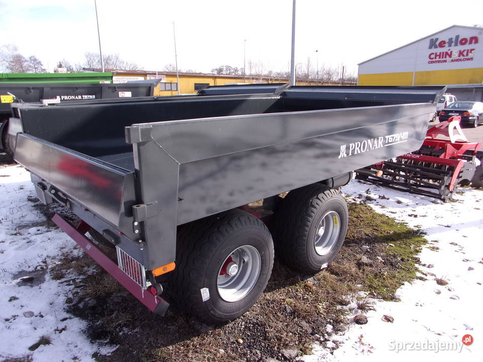 Przyczepa budowlana tandem T6794M 85tony PRONAR nieuszkodzony Opoczno