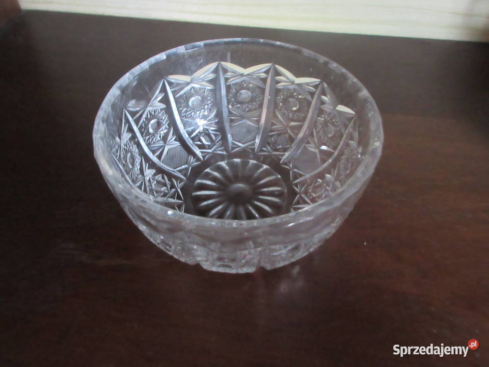 Ozdobne kryształy półmiski salterki Słupca sprzedam