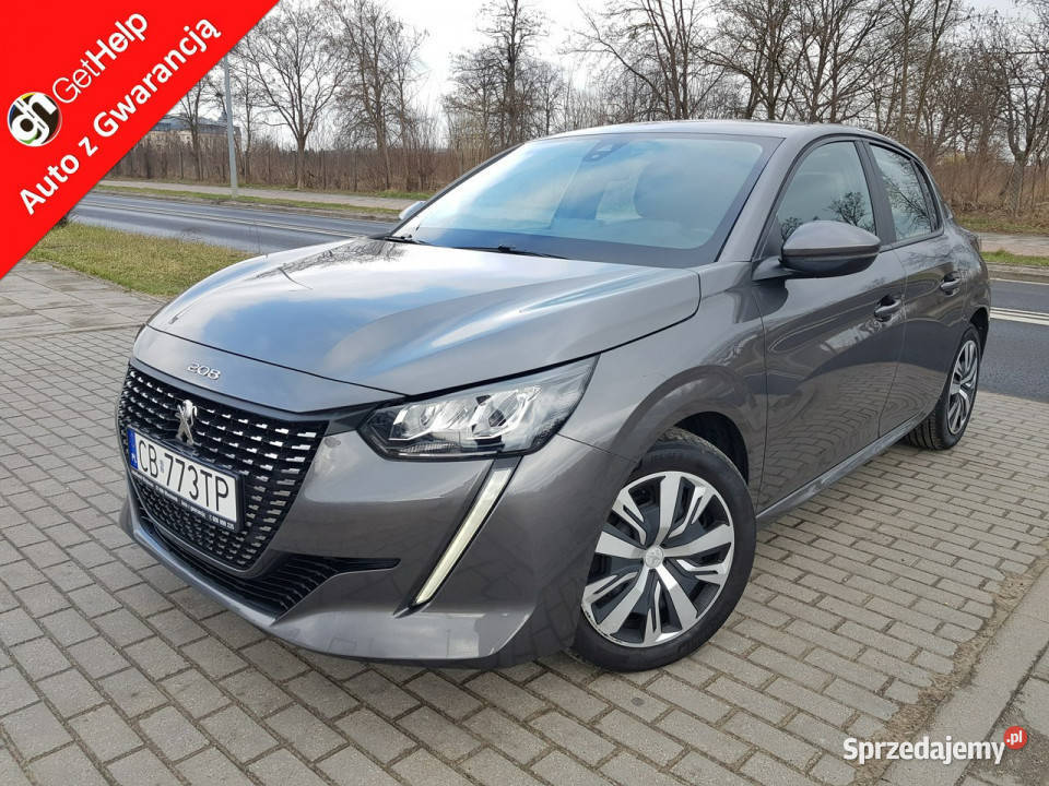 Peugeot 208 12 Benzyna Klima Zarejestrowany szary Włocławek