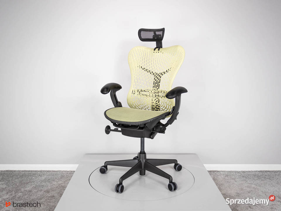Fotel biurowy Herman Miller Mirra z zagłówkiem Sątoczno