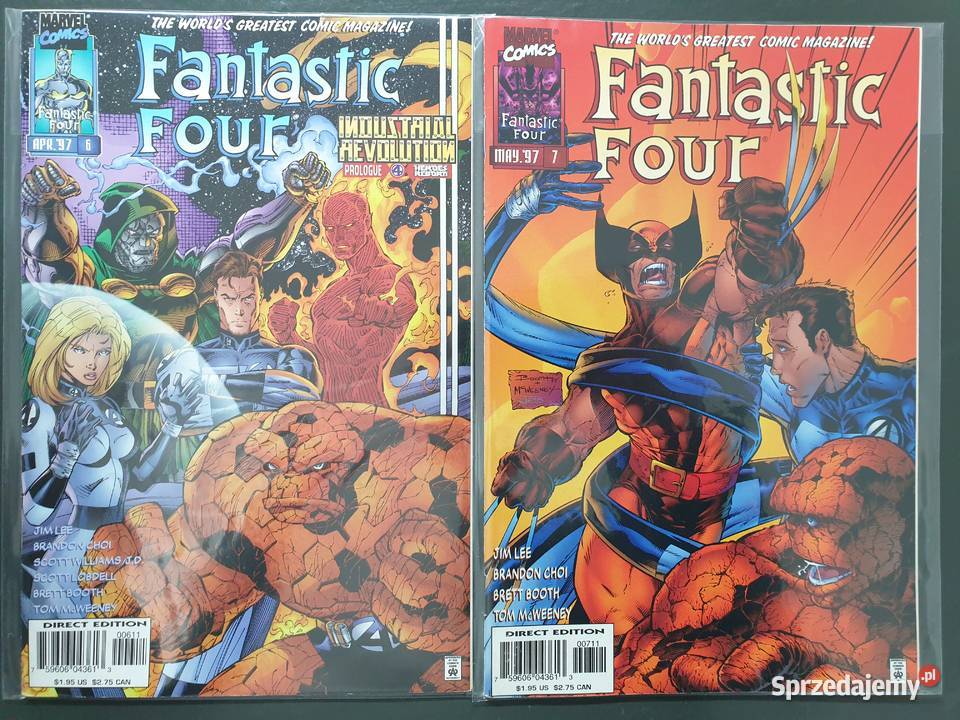 Fantastic Four 7 komiksów Marvel USA Amerykańskie