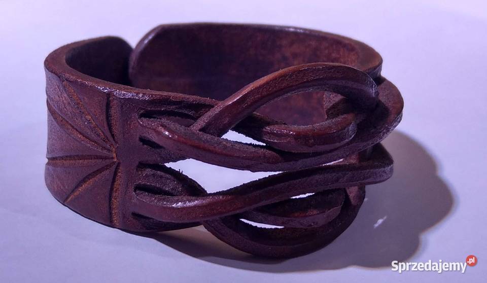 Brązowa skórzana bransoletka wysyłka